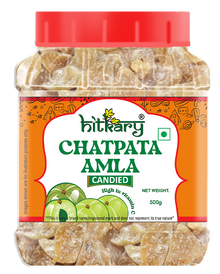 Hitkary Chatpata Amla Candied (500g) - hitkary pharmacy
